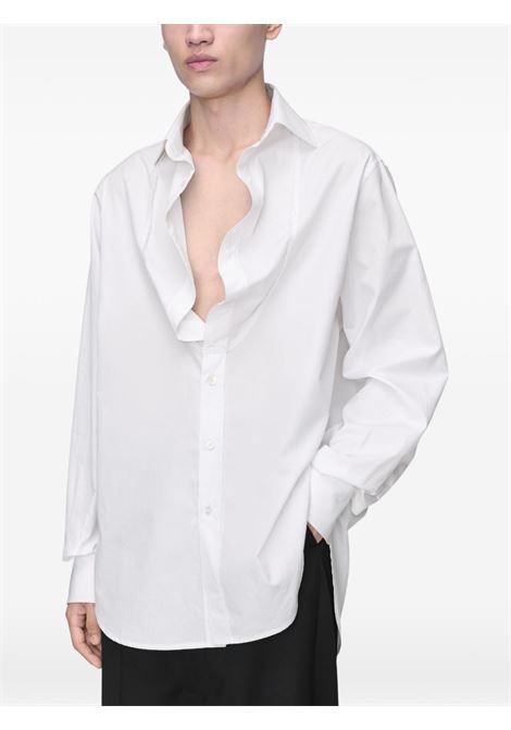 camicia con collo ripiegato uomo bianca MAISON MARGIELA | S67DT0026 S43001100